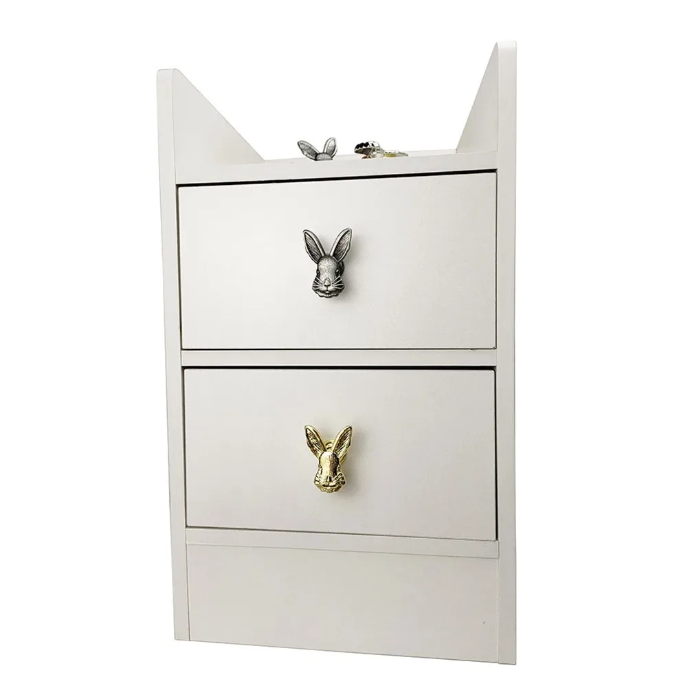 

Rabbit Handle Handle Gray Red Bronze Silver Black Bronze Cute For Children\\\\\\\\\\\\\\'s Room Gold Handles Knobs Rabbit Shape