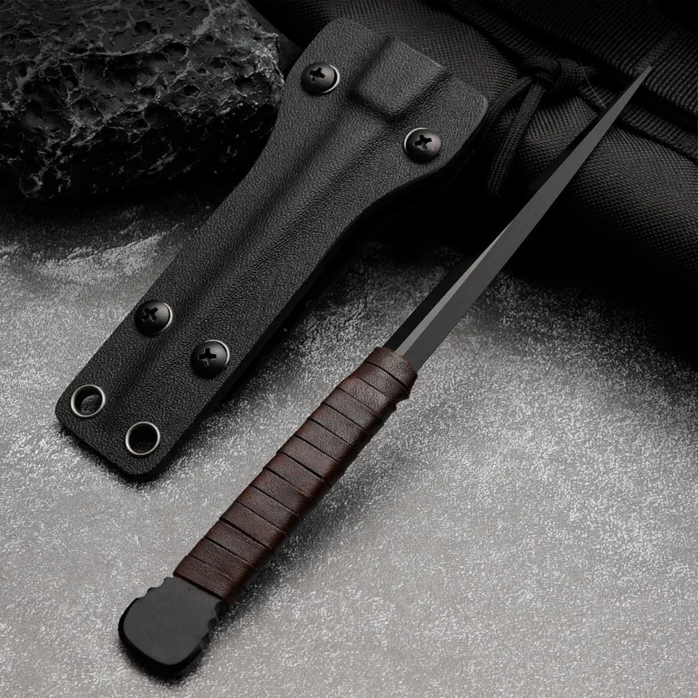 Многоцелевой стальной нож 80CRV2 с ледяным конусом — идеальный уличный инструмент