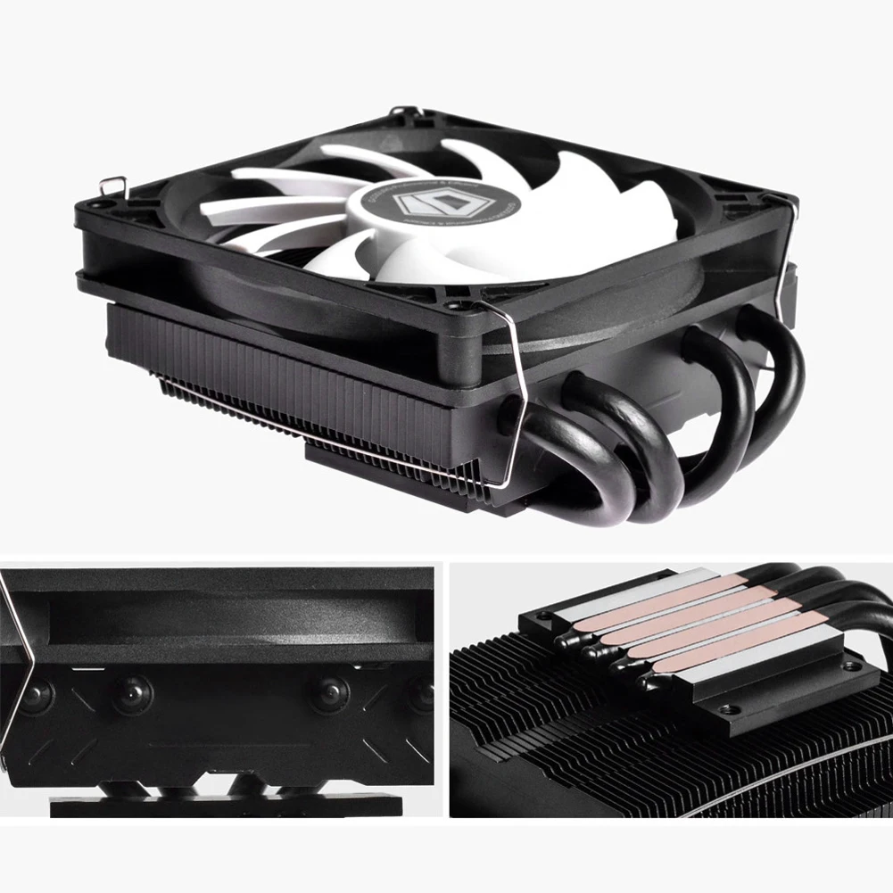 

ID-COOLING IS-40X V3 Pro 12V DC CPU Cooler with Quiet PWM Cooling Fan 4 Direct Contact Heatpipes Ultra Slim CPU Air Ventilador