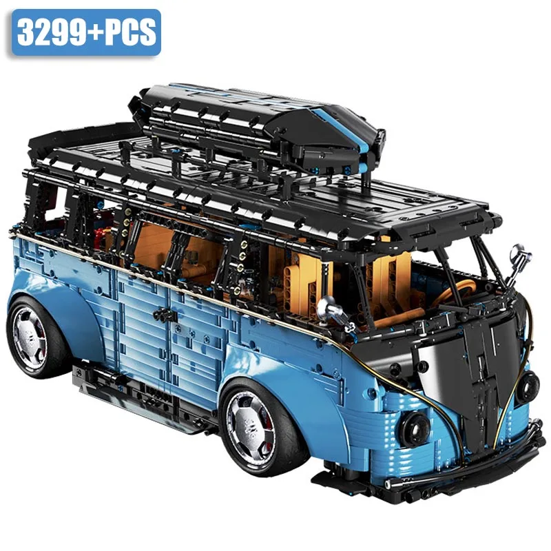 

Техническая модель городского автобуса T2 3299 шт., строительные блоки MOC, гоночный автомобиль, Классический суперкар, спортивный автомобиль, кирпичи, игрушки для детей, подарки