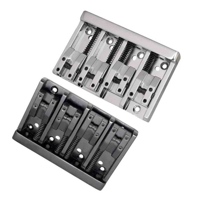

Durable Bass Bridge for Bass and Precision Basses with Zinc Saddles, Chrome