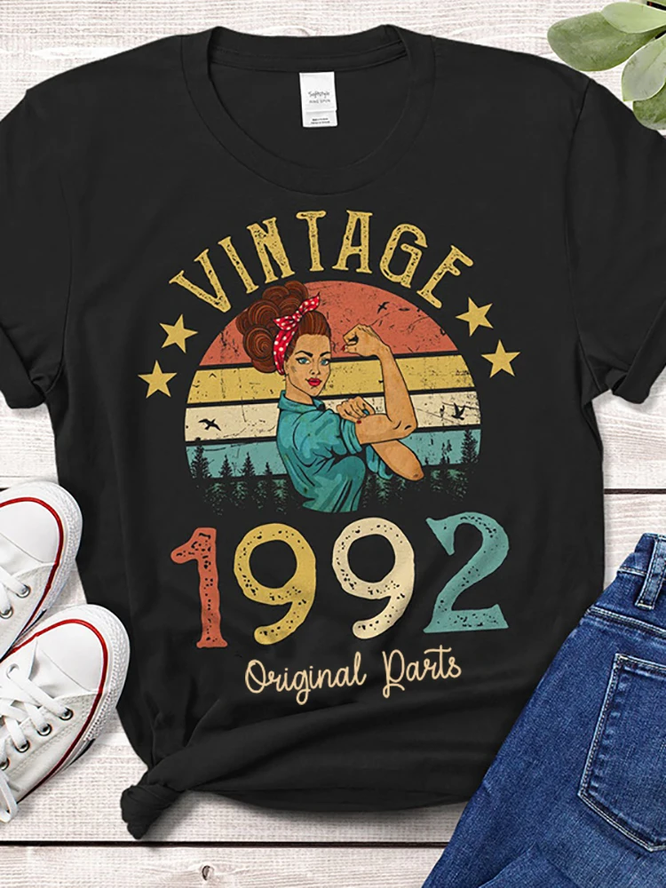Винтажная 1992 оригинальная женская футболка Rosie 30 лет идея для подарка на день
