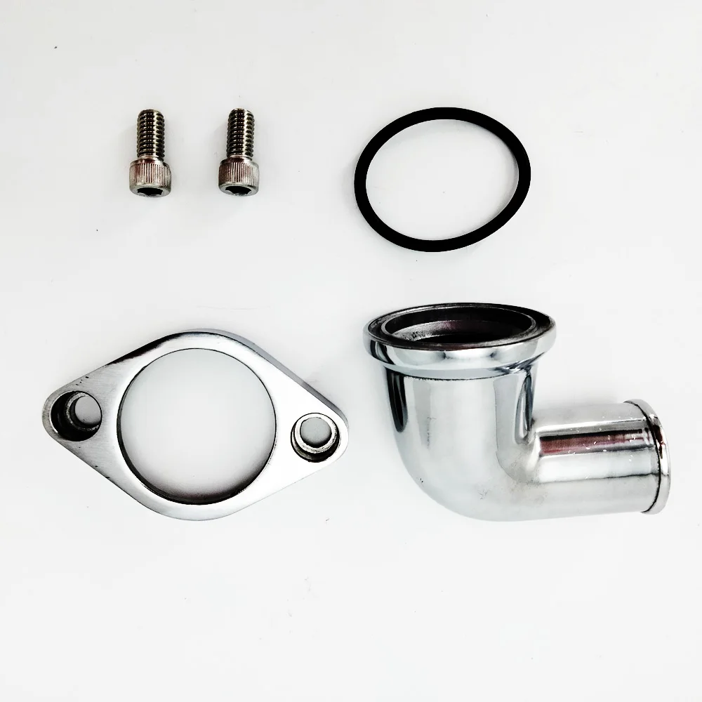 

90 ° полированный корпус термостата воды шеи для SBC CBC 283 327 350 396 454