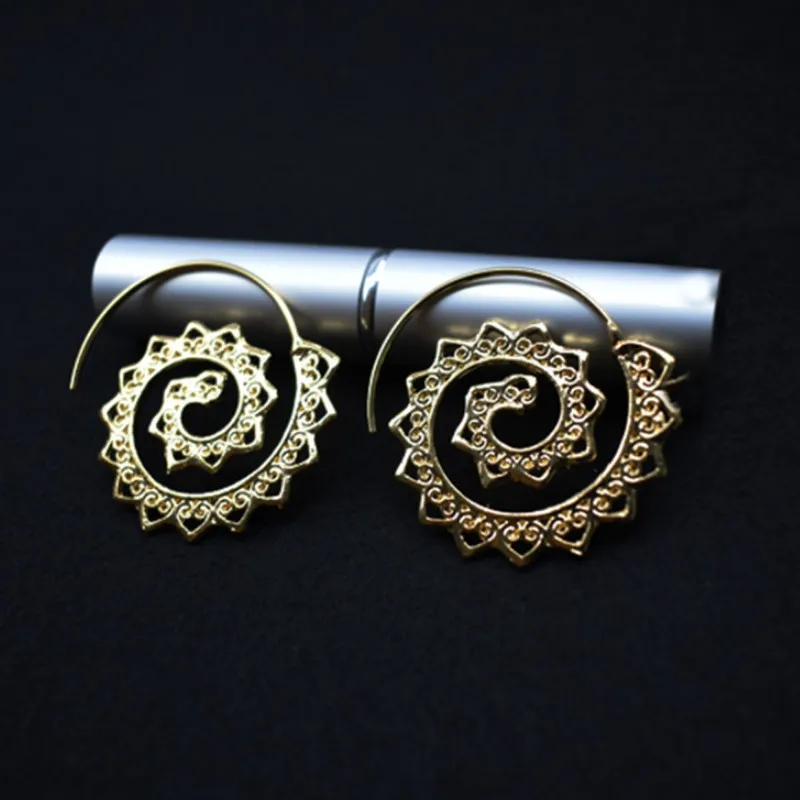 

Punk Personalized Geometric Gear-shaped Earrings for 2021 Female Statement Ear Jewelry
