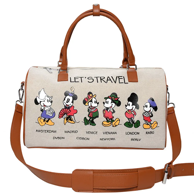 

Disney's new Donald Duck travel bag female large-capacity storage bag travel tote bag short-distance travel backpack fitness bag