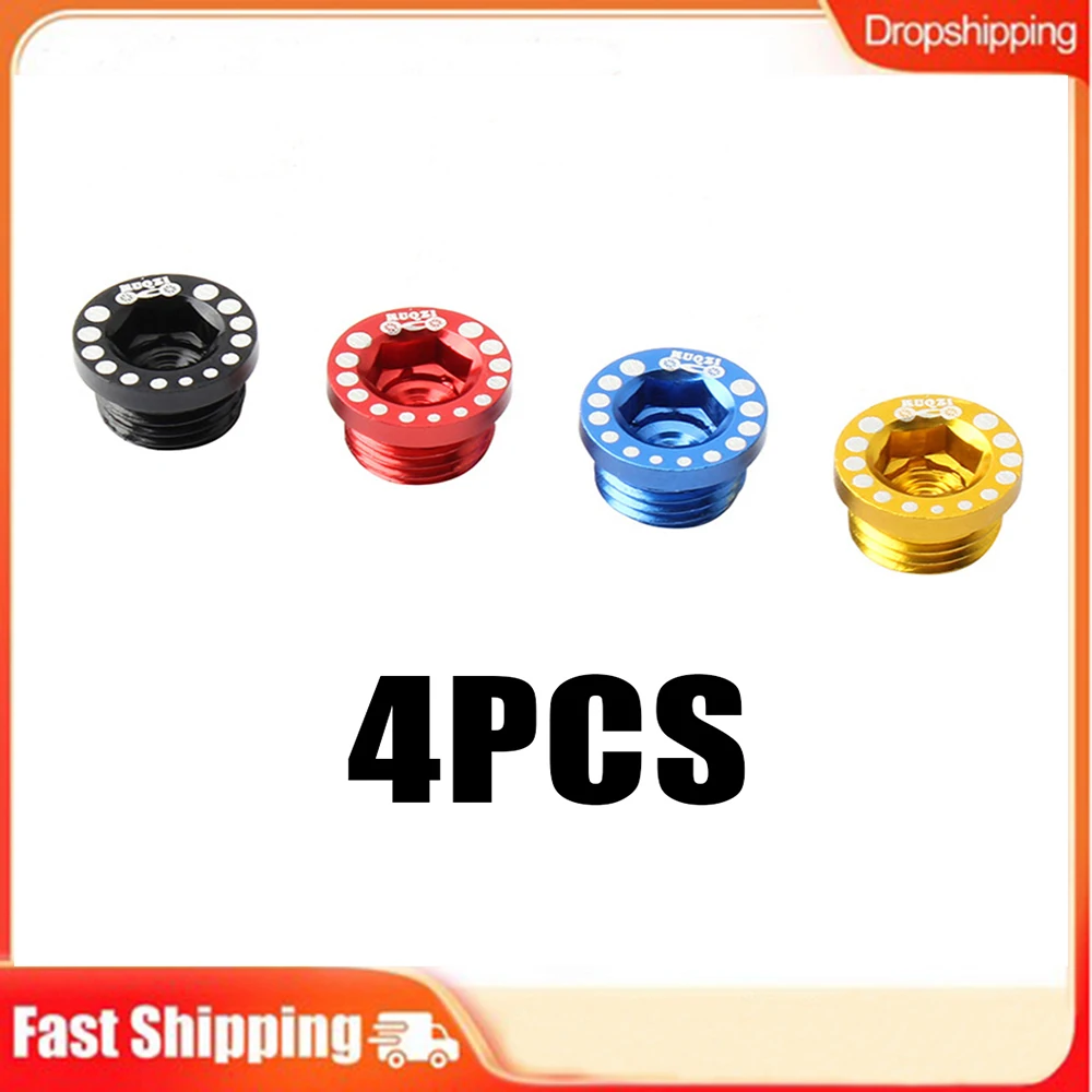 

4Pcs Folding Bike MTB Bicycle V Brake Post Mount Screw Plugs Bolts M10*1.25 Mountain Bike Frame Front Fork Brake Base Plug Parts