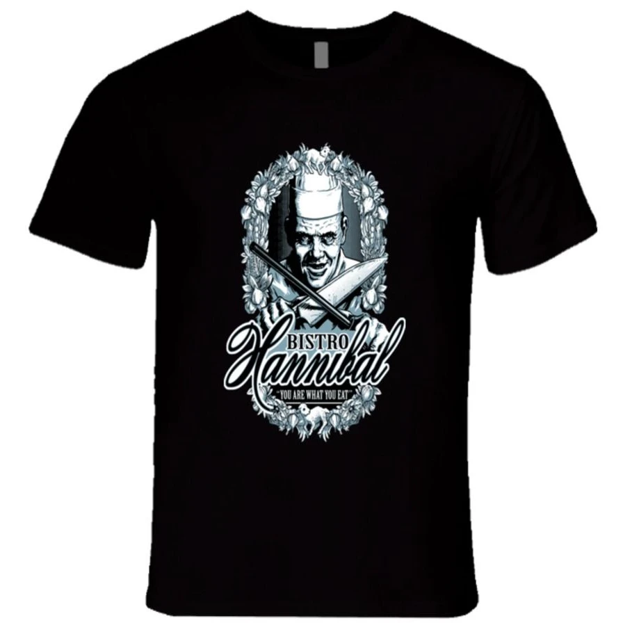 Вы едите. Забавная футболка Ганнибал из фильма бистро. Футболки с коротким