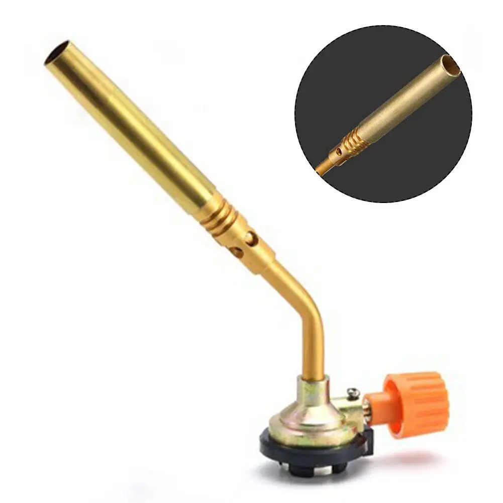 

Butane Gas Torch Blow Lighter Adjustable Windproof Flame Gun Burner Torch BBQ Welding Kitchen Baking For Camping Kitchen Hiking