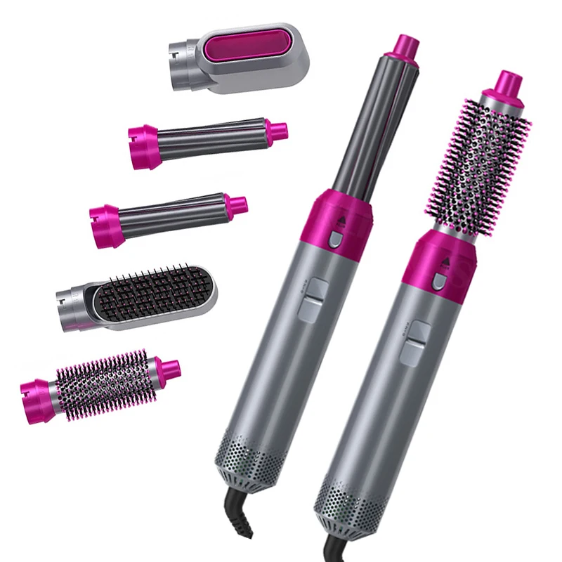 

Hair Curler Brush Dryer Styler 5 In 1 Hair Straighteners Blow Dryer Hair Styling Tools Professional Salon Curling Irons Hot Comb