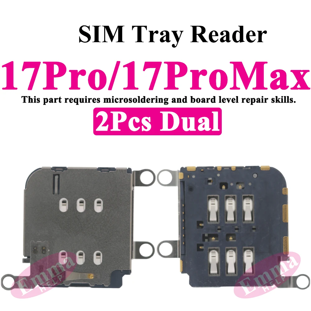 Фото Кабель-адаптер для считывателя SIM-карт (2 шт.) для iPhone 17, 16 Plus, 15 Pro Max, 14, 13, 12, 11, XR, внутренний слот для SIM-карты №3