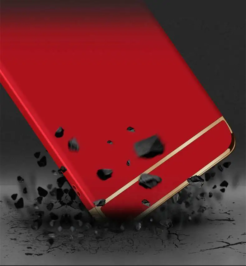 Чехол для Xiaomi Redmi 6A ударопрочный чехол 3 в 1 с гальваническим покрытием и защитой