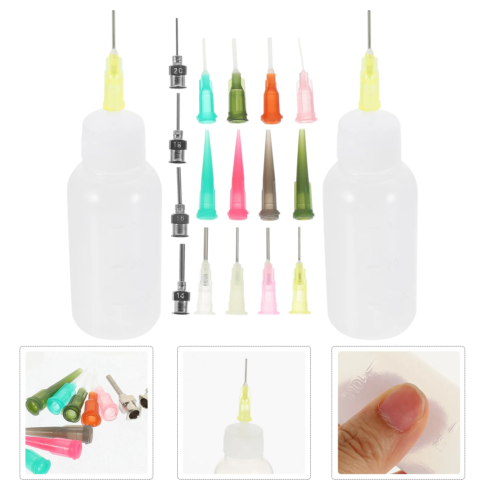 Fine Tip Needle Plastic Liquids Squeeze Stainless Steel Precision