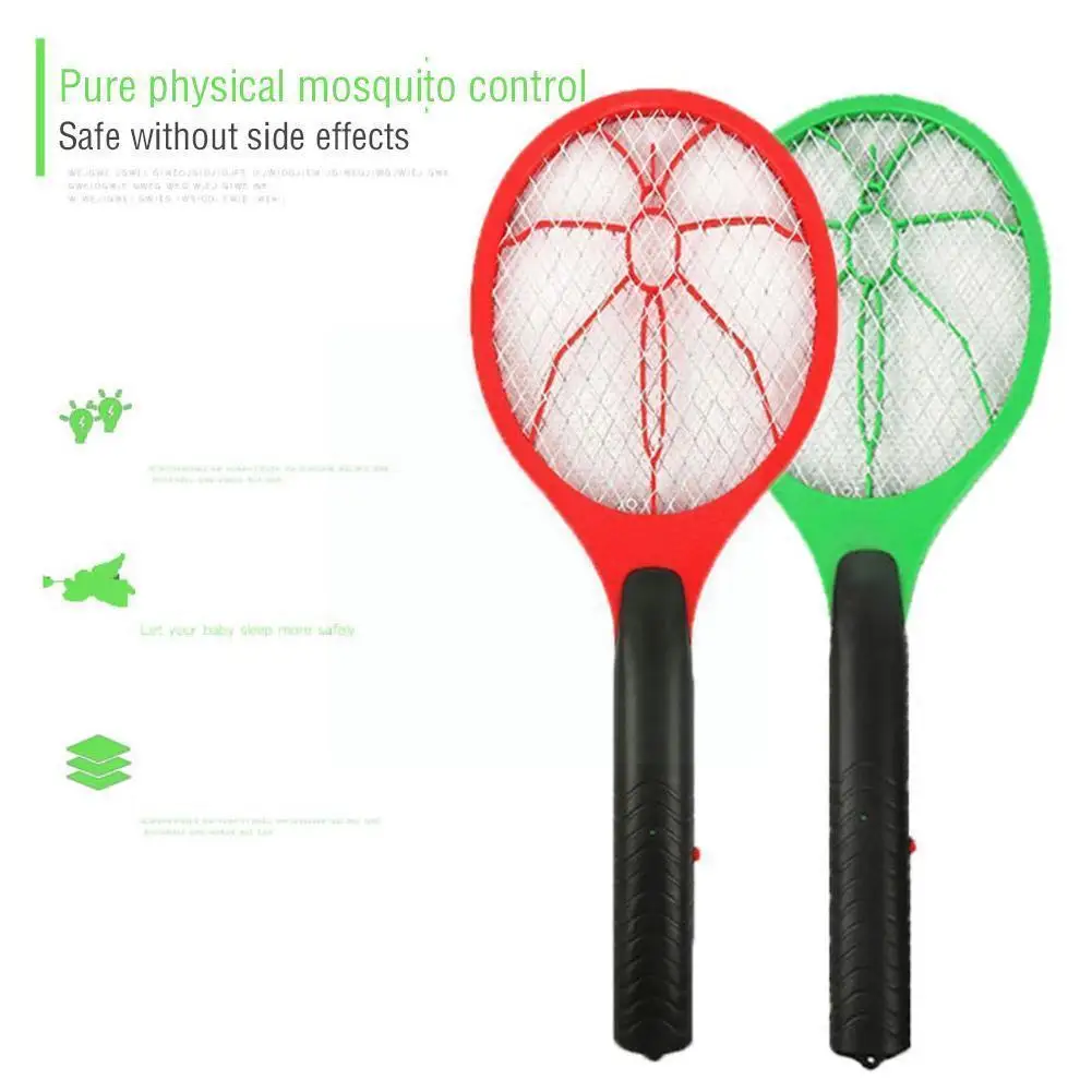 

Handheld Electric Bug Zapper Insect Fly Swatter Racket Portable Mosquitos Killer Pest Control For Household Bedroom Outdoor O9q4