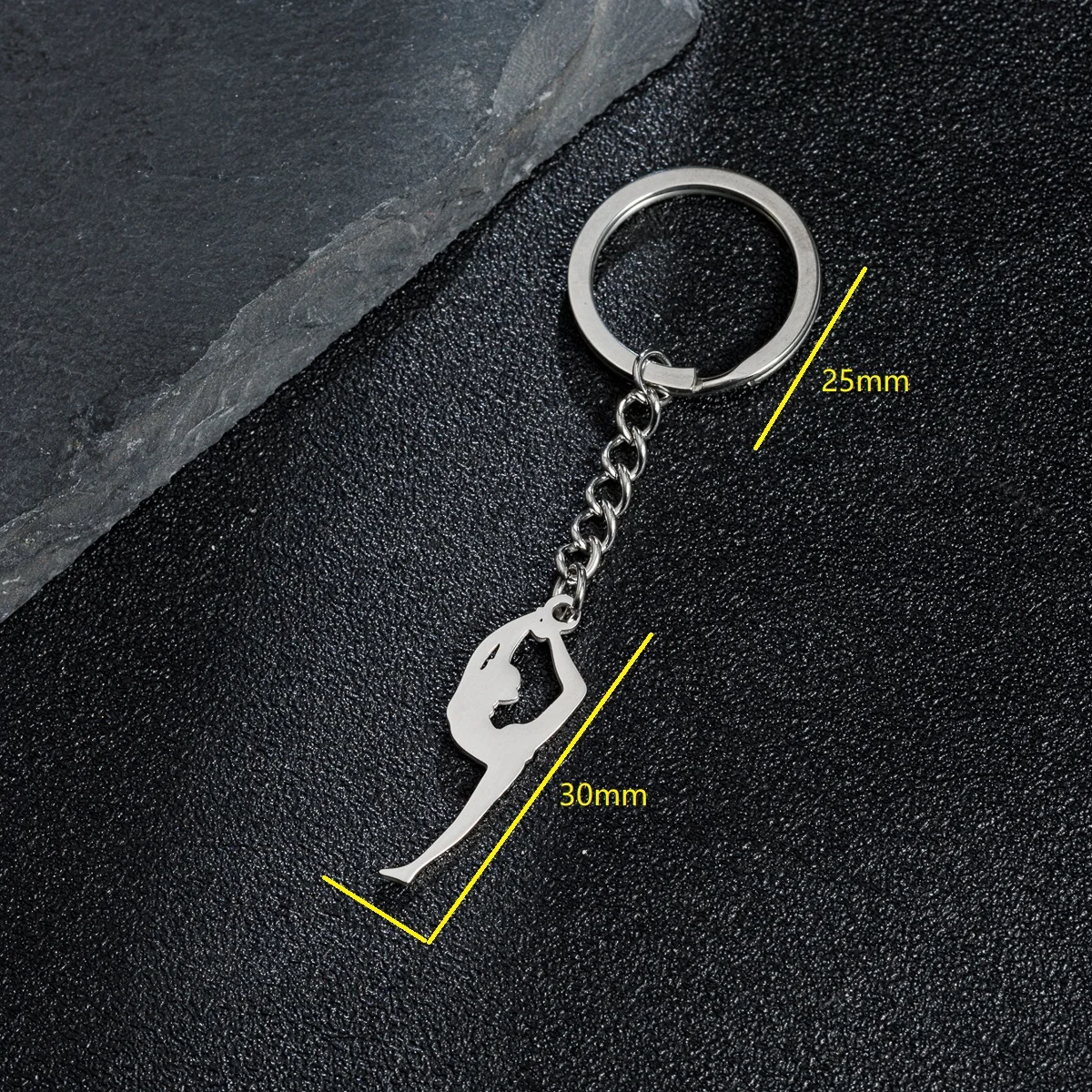 Shuangshuo брелок из нержавеющей стали с подвеской для гимнастики фигуристки йоги