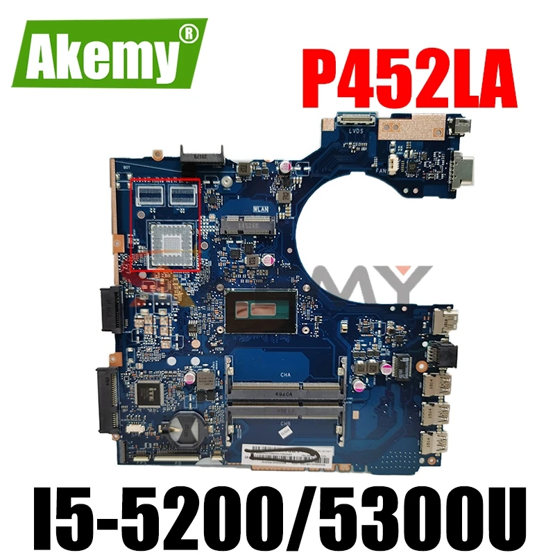 

P452LA motherboard For Asus P452 P452L P452LA P452LJ P452LJ Laptop motherboard with I5-5200/5300U Mainboard 100% fully tested