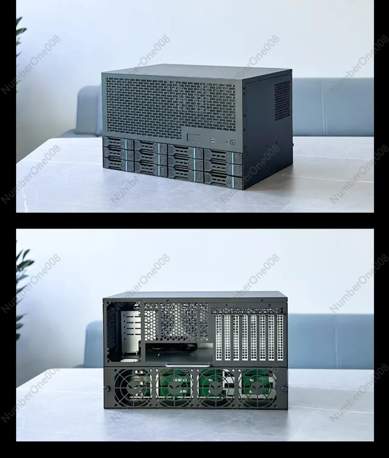 Корпус 12 bay NAS материнская плата ATX блок питания 8 полноразмерных слотов домашний