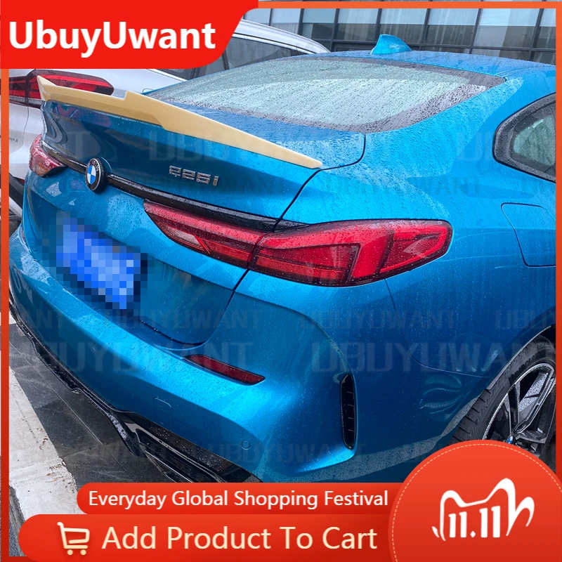 

Черный спойлер для заднего багажника Gloosy для BMW 2 серии 4-door F44, спойлер из АБС-пластика, Аксессуары для автомобилей 2020-2021