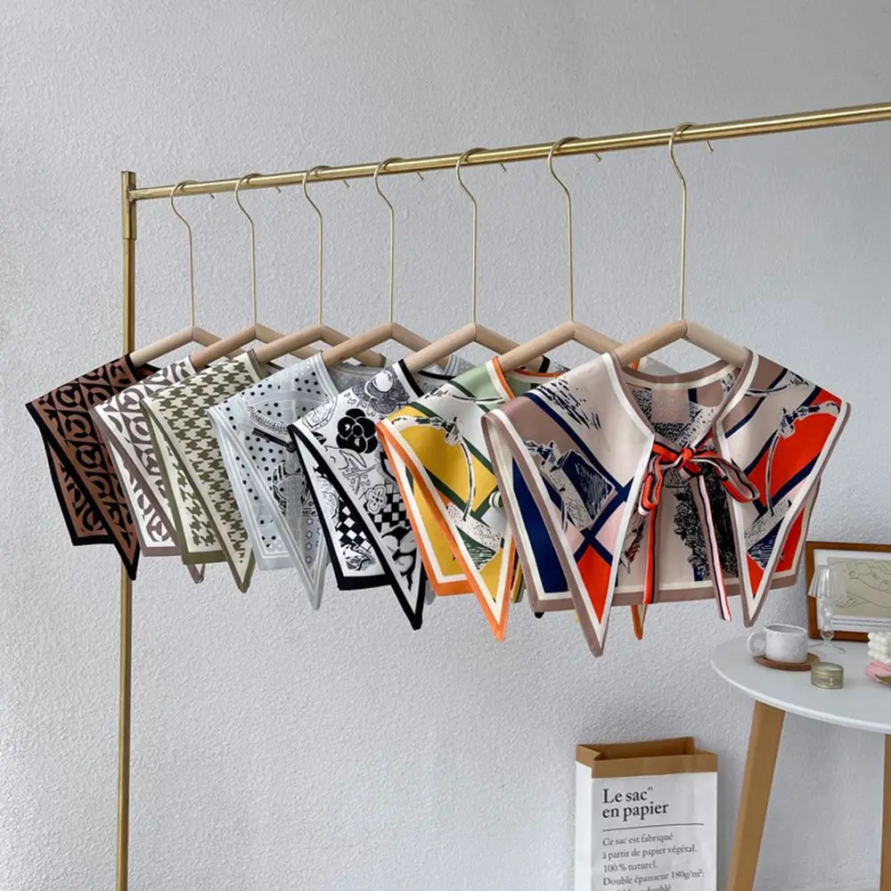 

Neck Protection Summer Korean Sun Protection Shoulder Scarf Shawl Style Silk Fake Collar Cloak