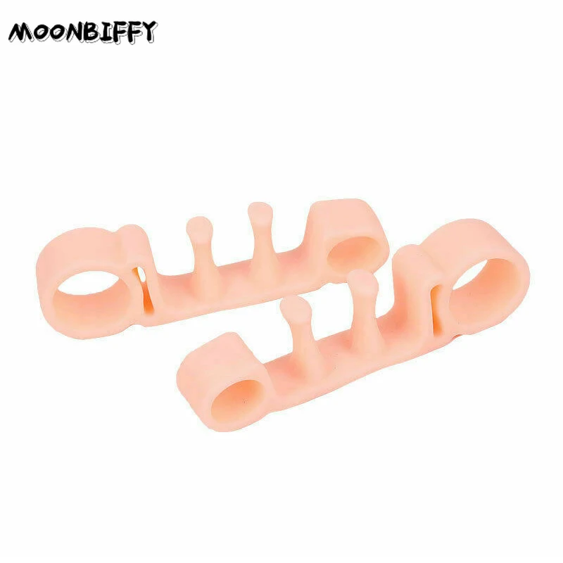 

1 Pair Toe Separators Toenail Pad Bunion Elastic Corrector Straightener Toe Spacers Bunion Relief Bunion Hallux Valgus Foot Tool