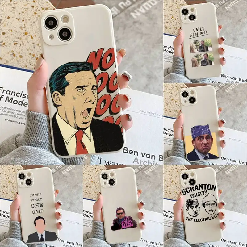 

Michael Scott The Office Phone Case For Iphone 7 8 Plus X Xr Xs 11 12 13 Se2020 Mini Mobile Iphones 14 Pro Max Case