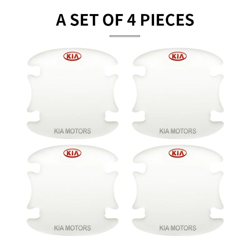 

4/8pcs Car Emblem Door Bowl Transparent Protective Sticker for Kia Rio Ceed Sportage Cerato Soul Sorento K2 K5 Car Accessories
