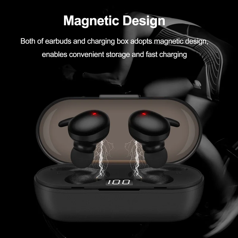 new y30pro tws wireless headphones 5 0 bluetooth earphones in ear headset stereo handsfree earbuds for smart phone android ios free global shipping