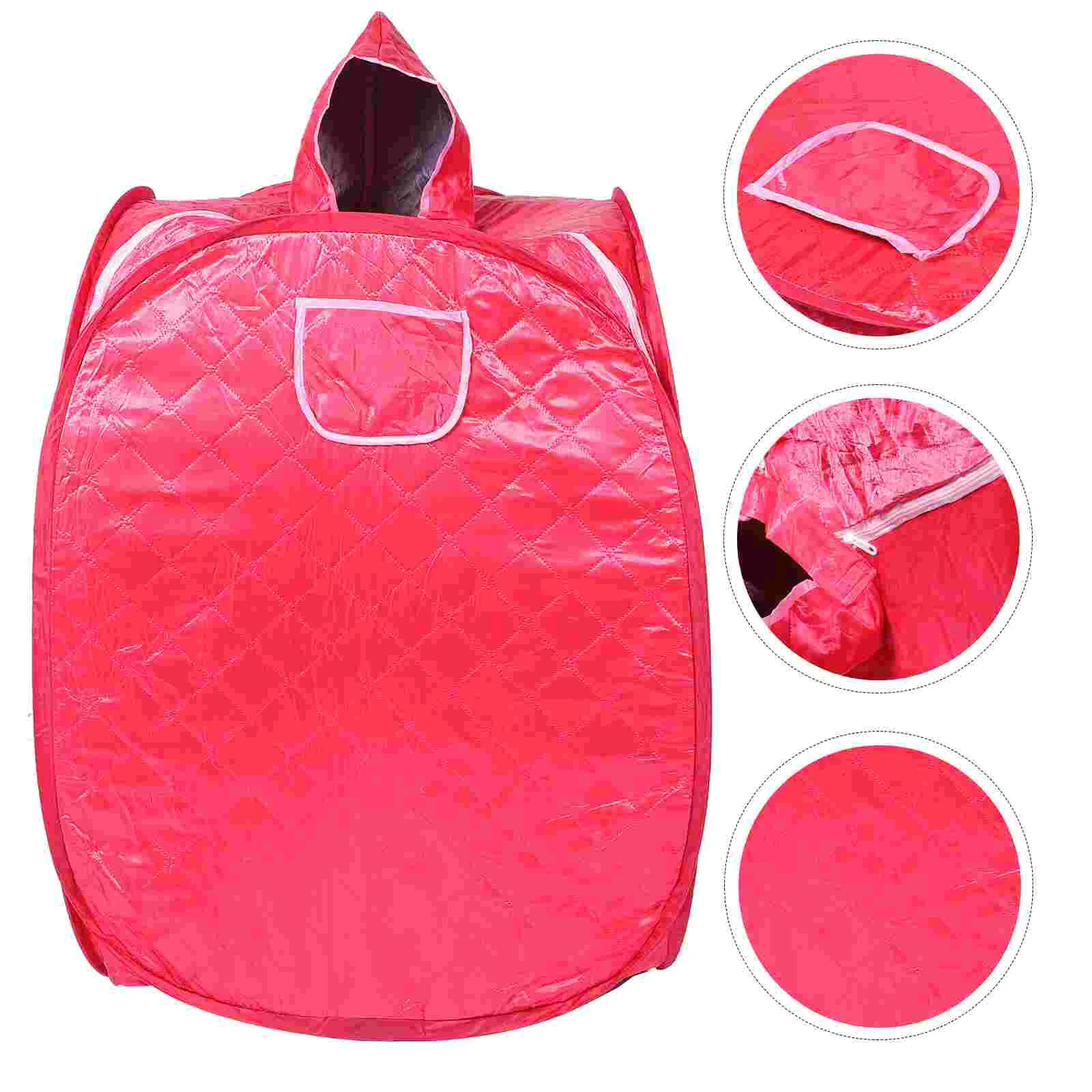 

Steamer Portable Folding Box Sauna Tents Single Person Household Home Satin Cloth Spa Individual