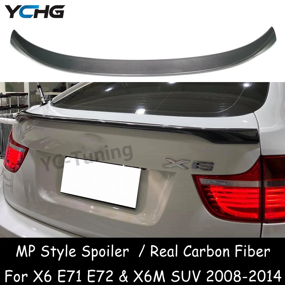 

Стильный задний спойлер X6 E71 P из углеродного волокна, крыло багажника для BMW X6 E72 и X6M SUV 35i 50i 35d 40d 30d 2008-2014