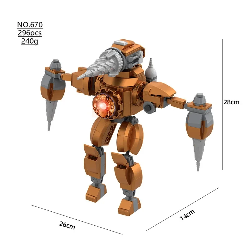 MOQIDODO Skibidi Titan строительные блоки для DIY часы монитор ТВ кирпичи модель