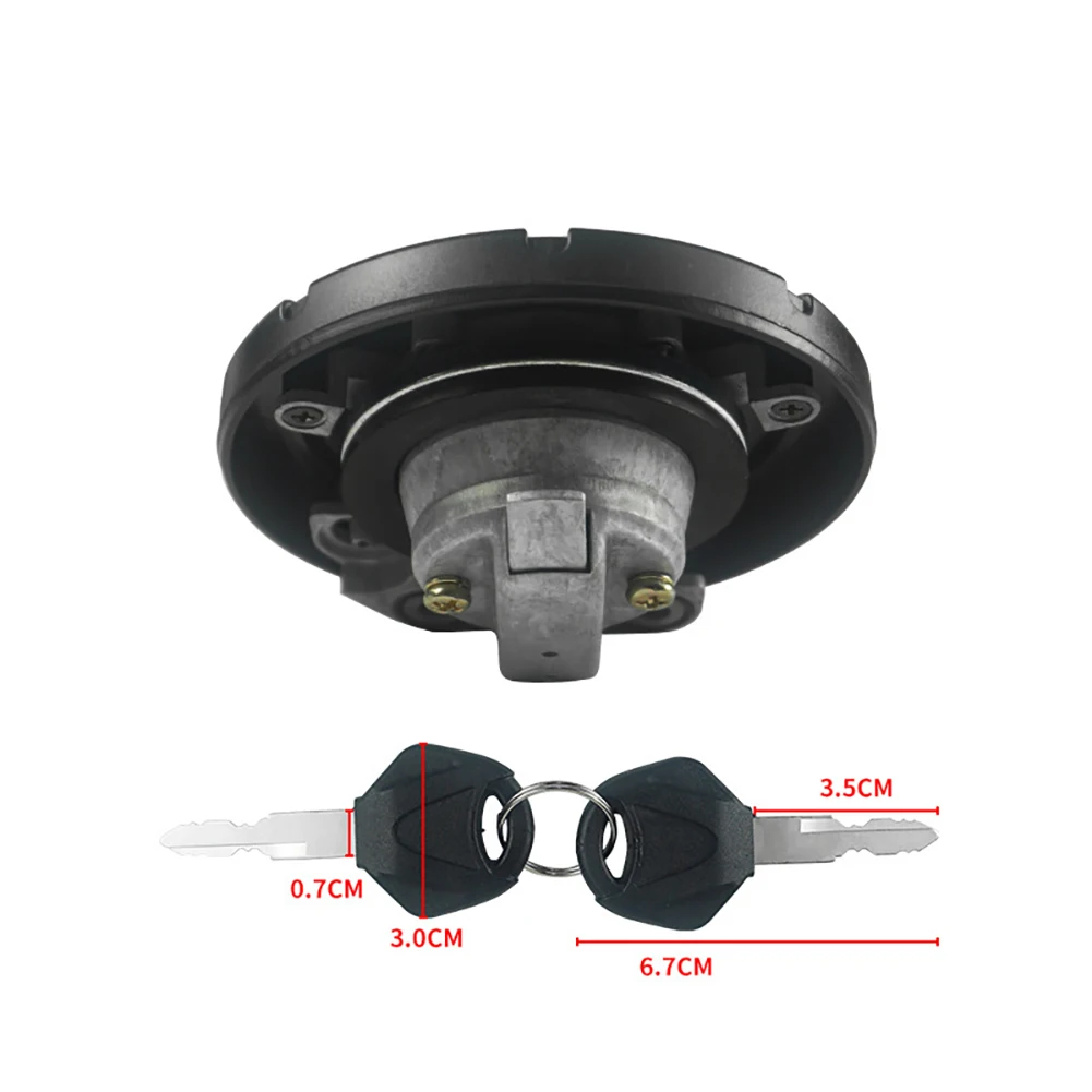 Замок крышки топливного бака мотоцикла с 2 ключами 51049-0047 совместим KL110 KL250 KL650 KLR650