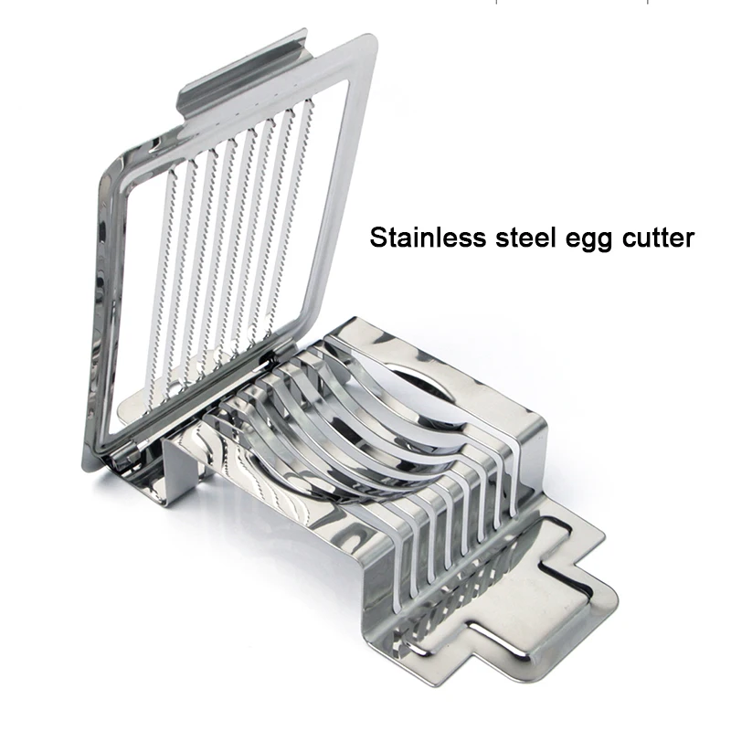 

Stainless Steel Egg Cutter Boiled Egg Slicer Fruit Salad Luncheon Meat Cutter Wire Egg Slicer Manual Egg Tools Kitchen Gadgets