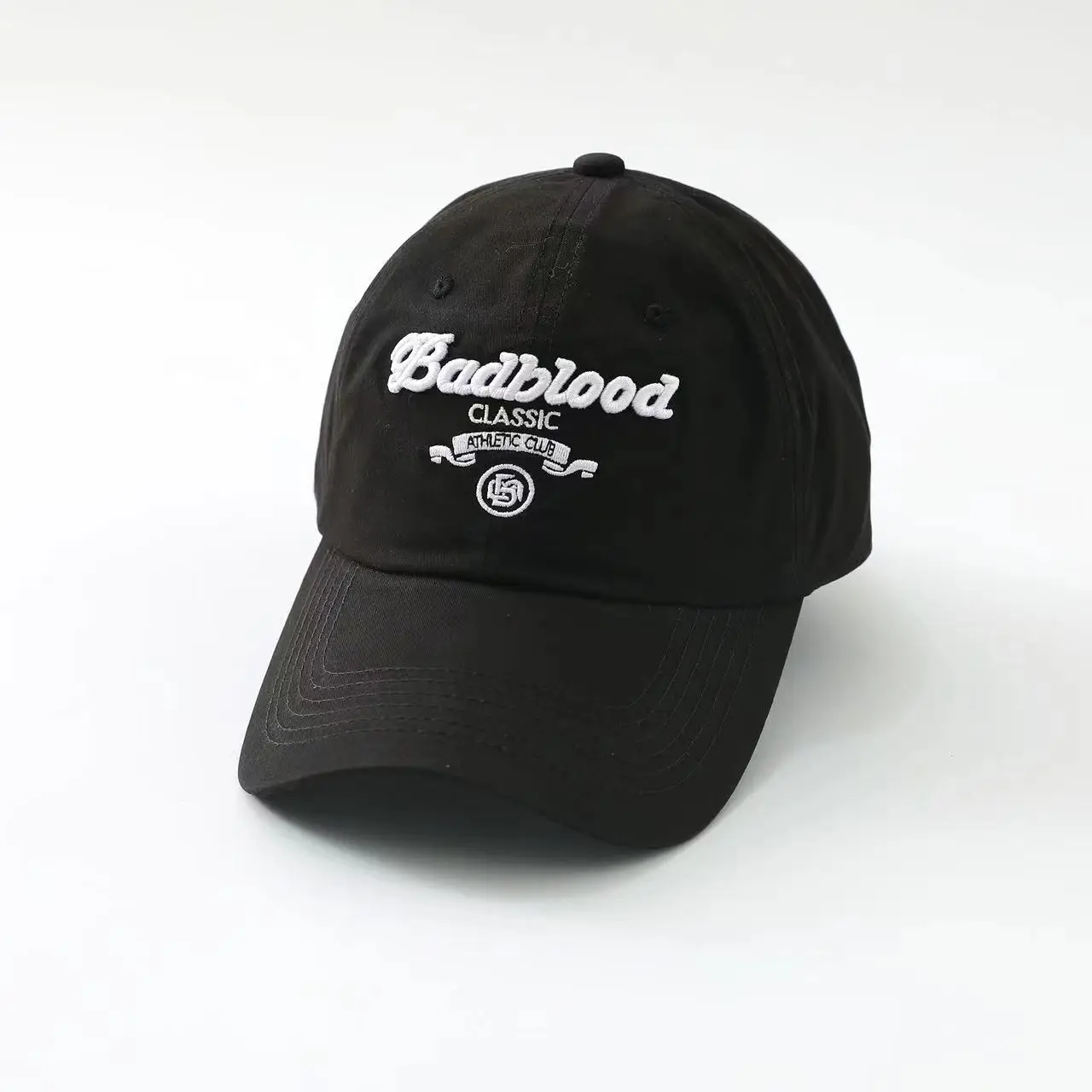 Korean brand badblood logo embroidered letters baseball cap cap cap cap cap for men and women green
