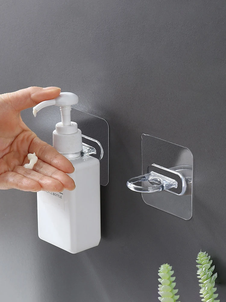 

Multifunctional Round Hooks Small Clear Reusable Heavy Duty Hooks Strong Kitchen Bathroom Hooks For Towel Robe Key Utensils