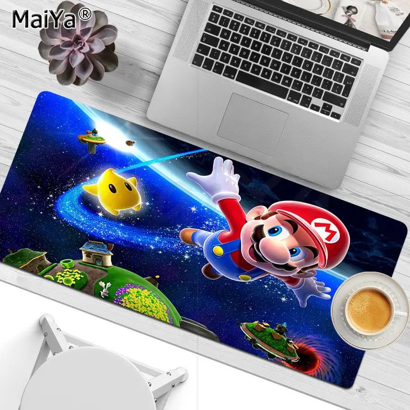 Большой коврик для мыши и клавиатуры BANDAI Super Mario офисный Настольный XXL
