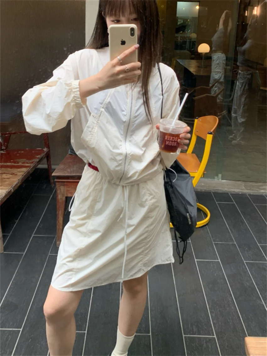 Женские дорожные повседневные Костюмы PLAMTEE 2024 Модные свободные солнцезащитные