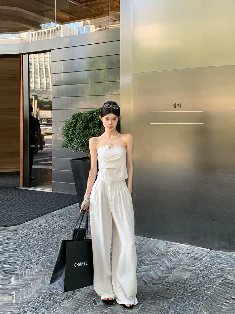 Cchun Pure Gao Zhi Series текстурный темпераментный шикарный женский комплект из топа и