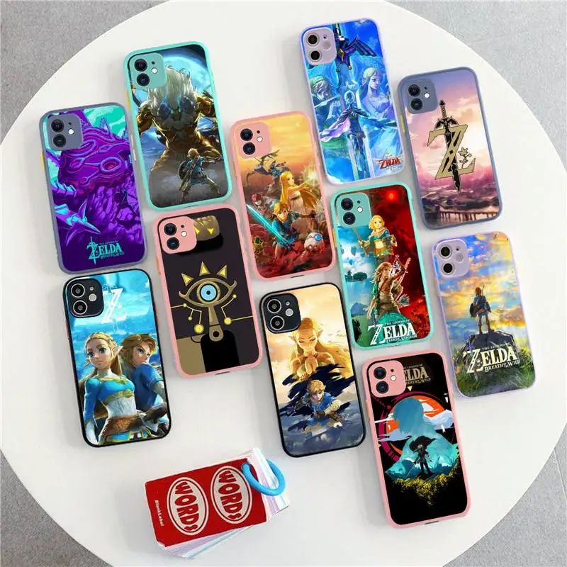 

Game The-l-Legend of z-Zeldas-s Phone Case for iPhone 14 11 12 13 Mini Pro Max 8 7 Plus X XR XS MAX Translucent Matte Cover