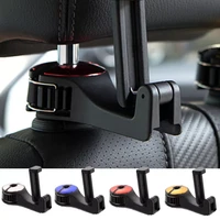 4 colors adjustable car hook phone holder car back seat hanging hook creative rear headrest hook car accessories