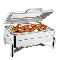 6 hour preserve heat outdoor events buffet stainless steel central water heating stove