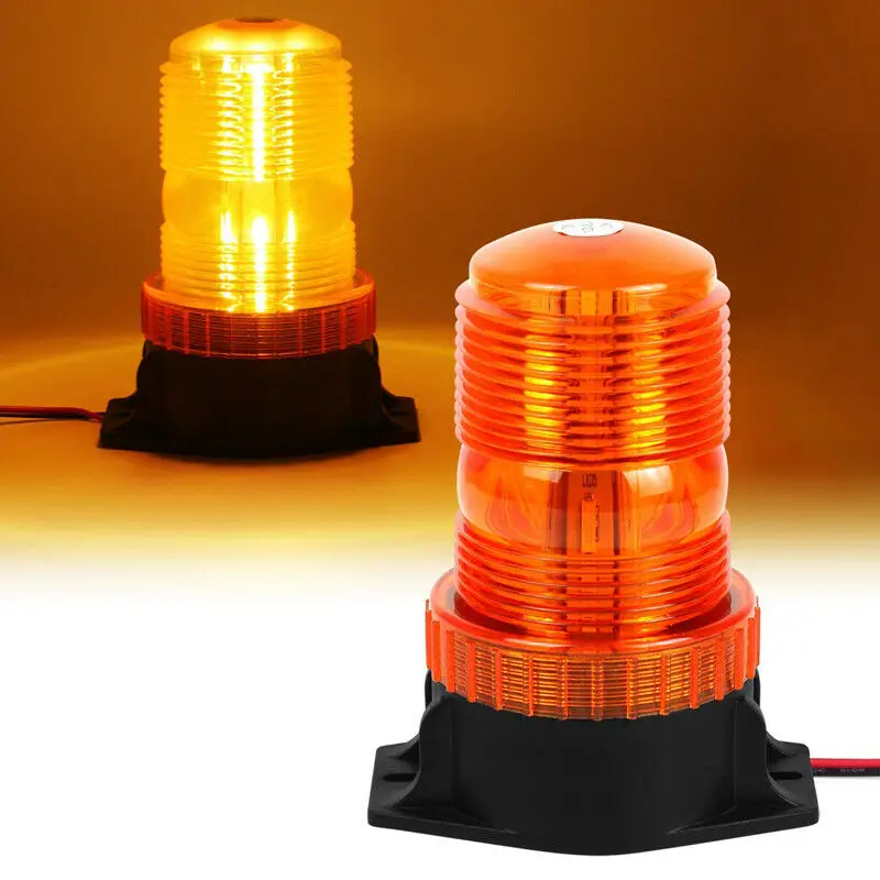 

Car 15W 30LEDs Amber Beacon Strobe Light Trailer Roof Emergency Warning Flashing Lamp Engineering Truck Forklift Accessories