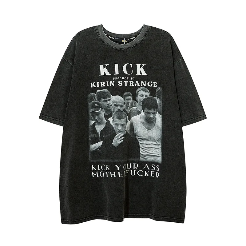 

Men’s 2022 new summer fashion printed loose short-sleeved t-shirt man top