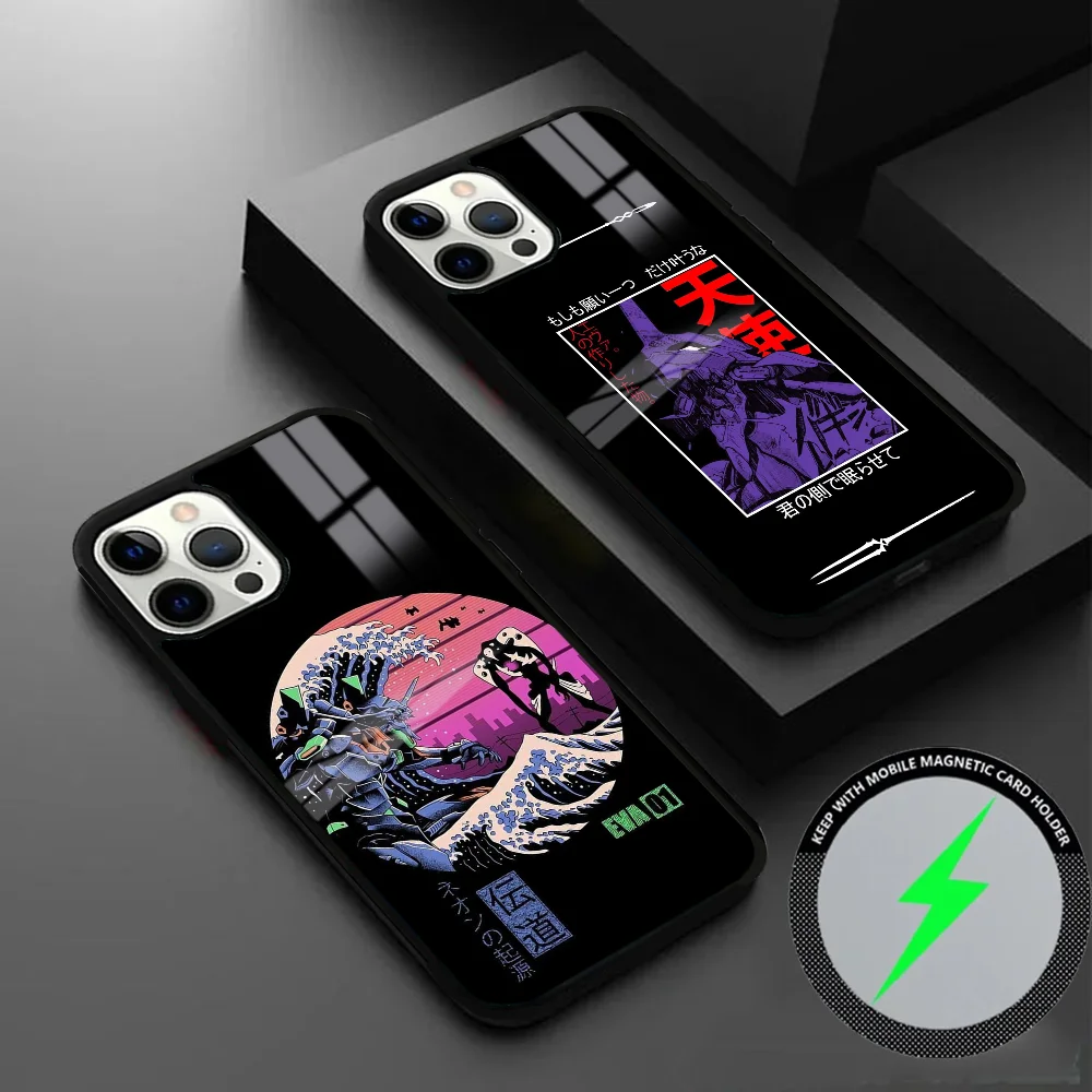 N-Neons G-Genesis E-Evangelions EVA Новый мягкий чехол для телефона IPhone 16 15 14 13 12 11 Pro Max Plus Mini Magsafe