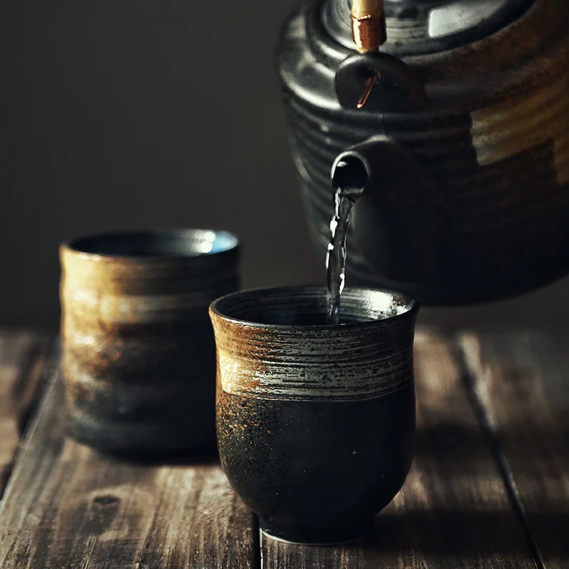 

Стильная стандартная чашка для воды, кофейная чашка, керамическая посуда, ручная роспись, кунг-фу, чайная чашка, японская кухня, посуда, чайн...