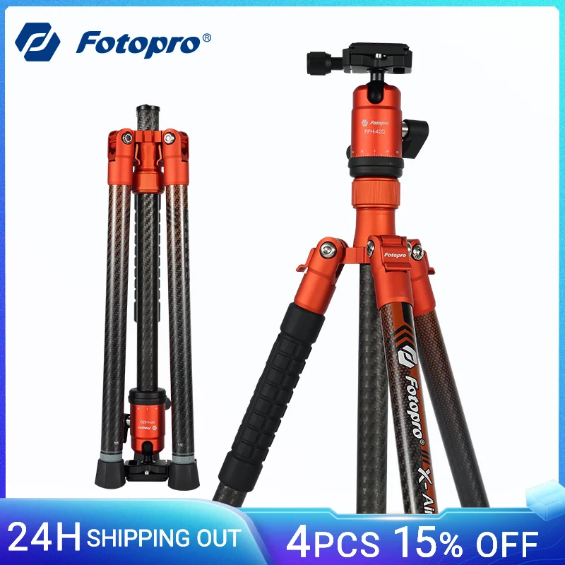 

Fotopro Carbon Fiber Tripod Compatible with Leica Camera Dual Panorama Gimbal For Nikon Canon Sony DSLR Camera Travel Tripod