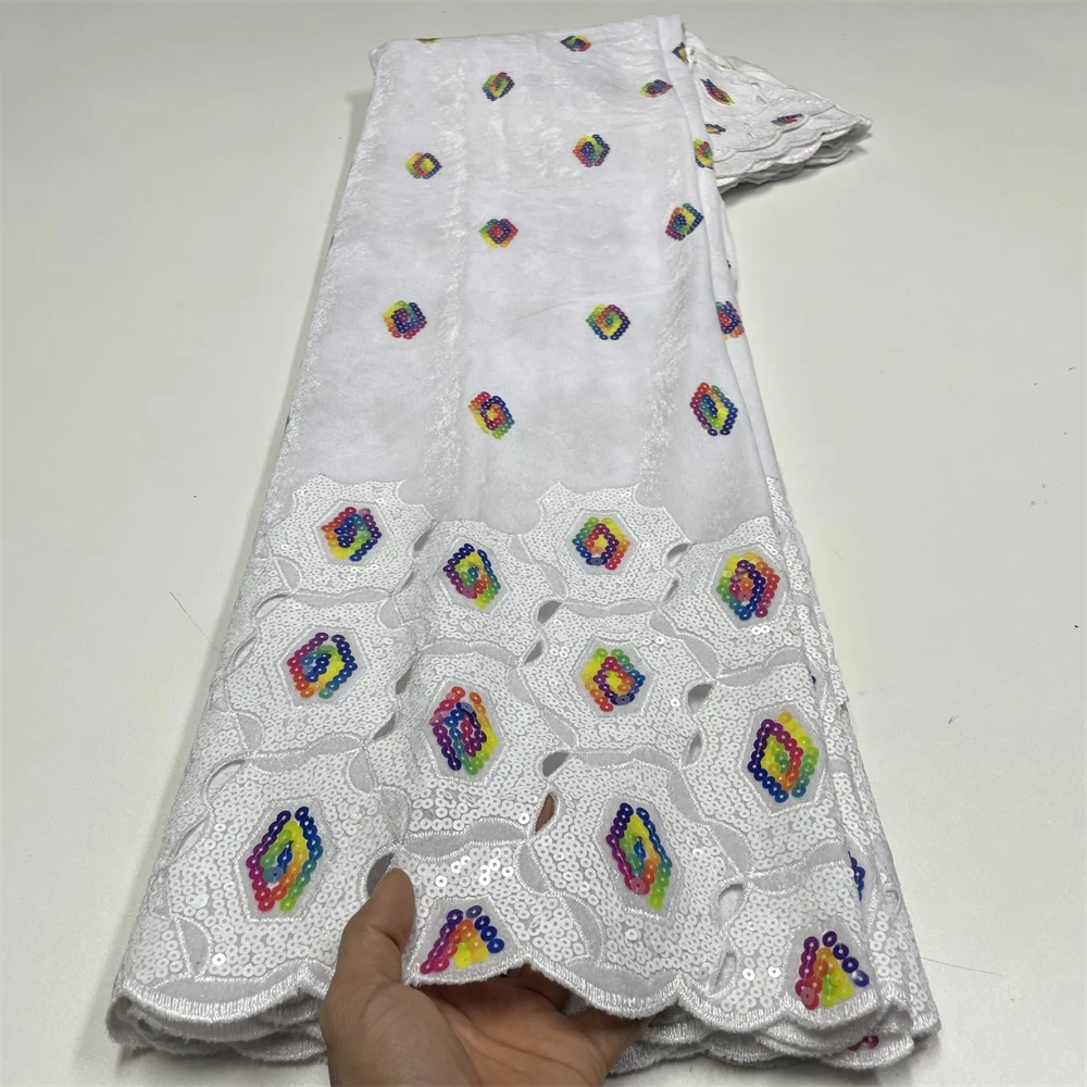 Салува Африканское кружево с колючками и блестками Красная французская вышивка