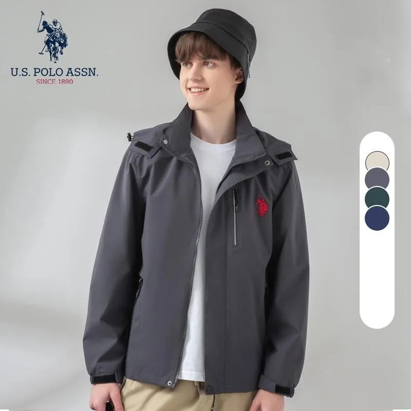 Новинка от us Polo Assn Мужская ветрозащитная устойчивая к холоду куртка на весну и