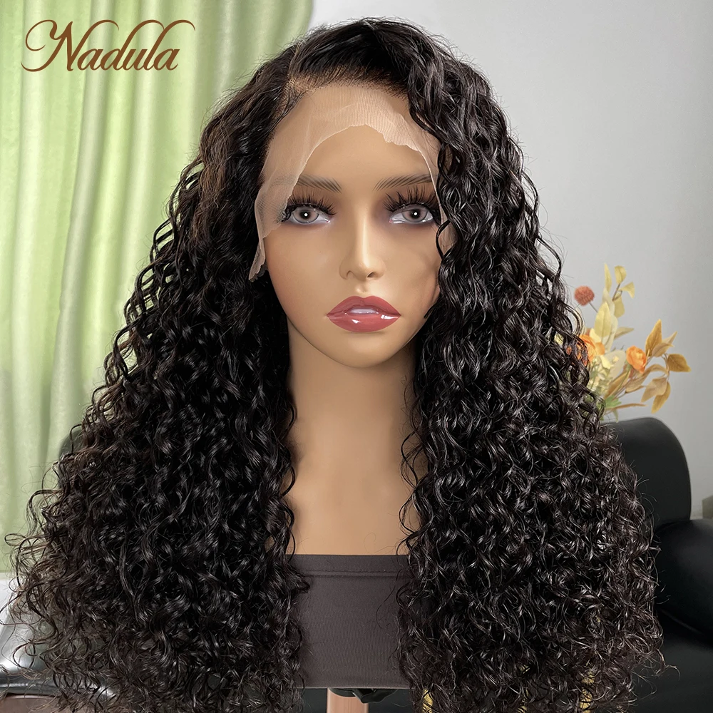 

Nadula Deep Wave Human Hair Lace Wig 13x4 Deep Curly Hair Lace Front Wigs Brazilian Hair Wig Pre Plucked With Natural Hairline