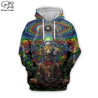 2022 newfashion trippy buddha mandala psychedelic harajuku 3dprint menwomen streetwear pullover casual funny jacket hoodies a8
