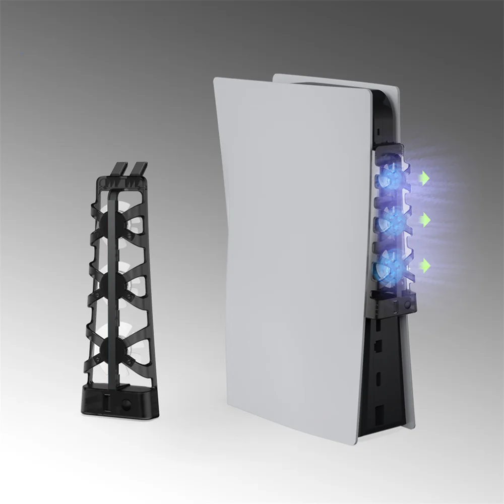 

Multifunctional Game Console Hollow Rear Cooling Fan Host Radiator for PS5 Game Machine Accessories