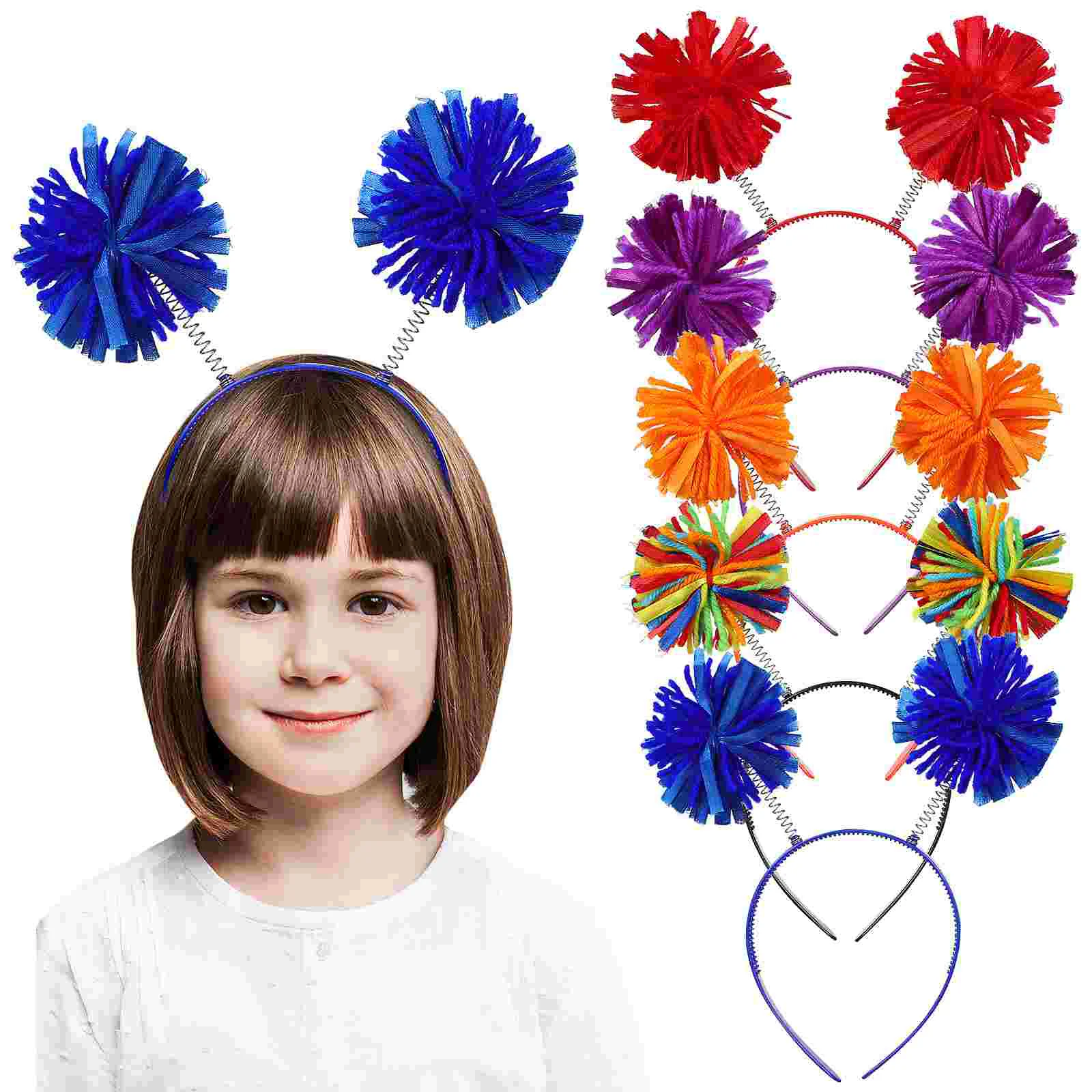 

5 Pcs Carnival Hair Band Cosplay Party Headband Colored Headbands Adult Halloween